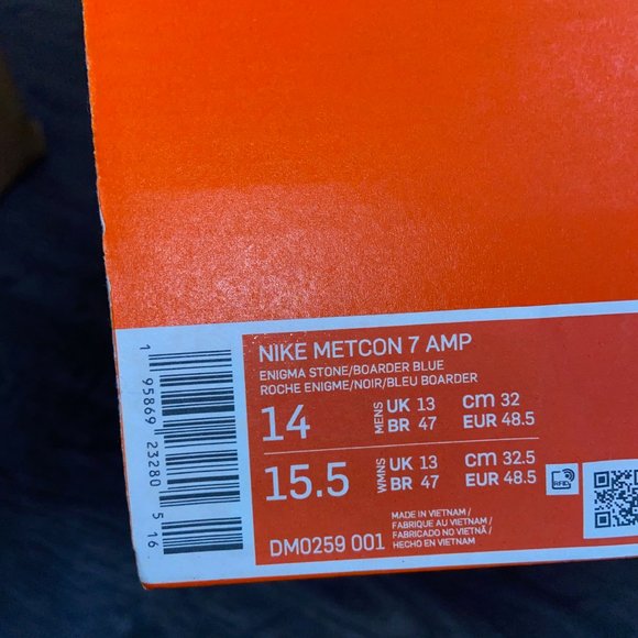 Nike Metcon 7 AMP Training Shoes Enigma Stone Boarder Blue DM0259-001 Mens main image 7